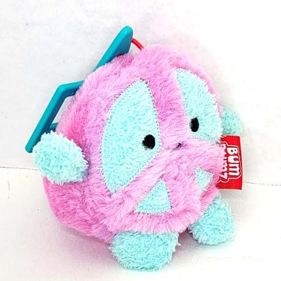 ✌️ Megs ☮️ Peace Sign Retro Bumz Lightning Clip Russ Bum Bumz Beaded Plush NWT - Picture 7 of 9